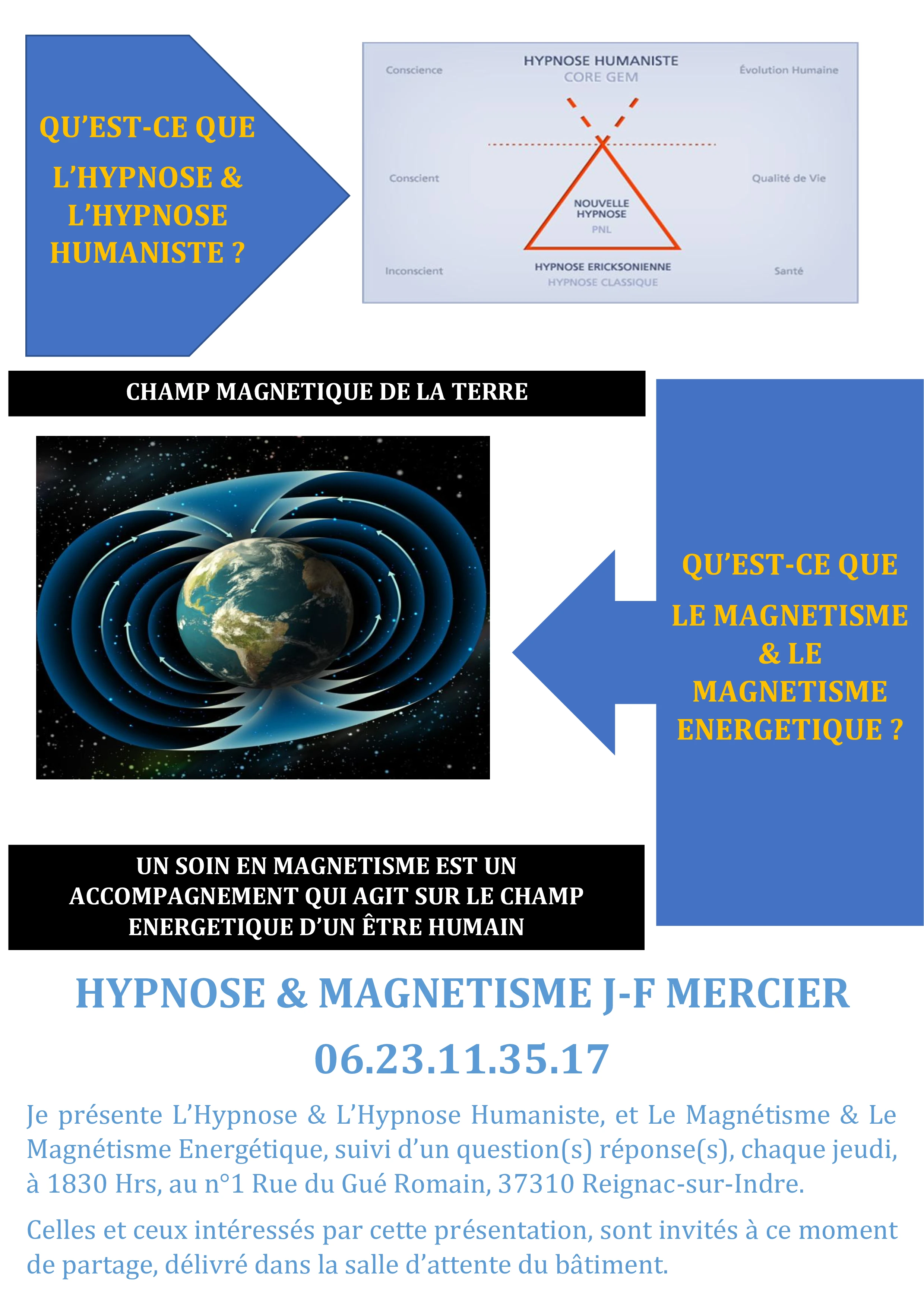 Affiche des présentations du jeudi